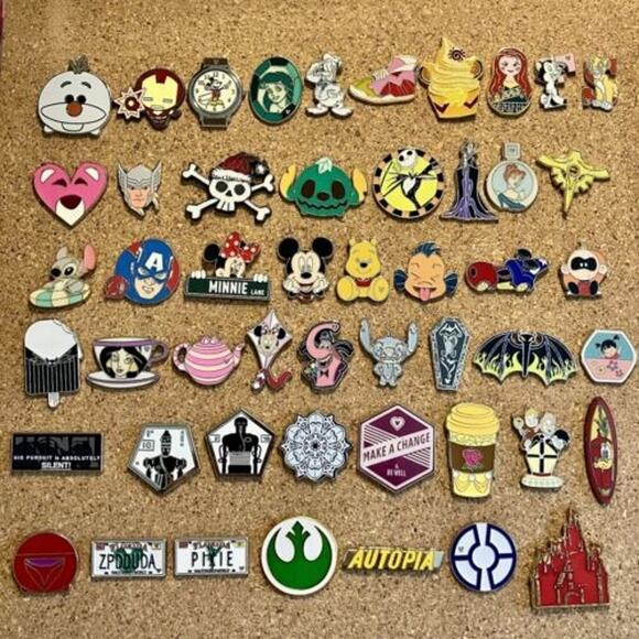 Disney Other - Disney Pin Lot – 25 Different Pins, Trade-Ready, Free Shipping!